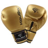 Перчатки боксерские KouGar KO600-8, 8oz, золото