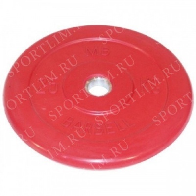 25 кг диск (блин) MB Barbell (красный) 31 мм.